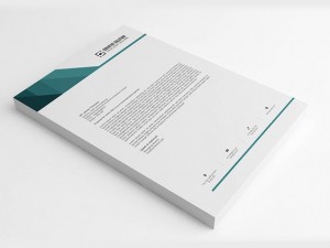 80 GSM Criss Cross Letterhead ( 210 x 280 mm Single Side) - With Pad | Qty : 1000